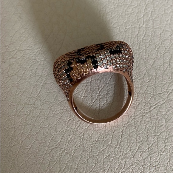 Leopard pattern silver 925 ring - Picture 3 of 4